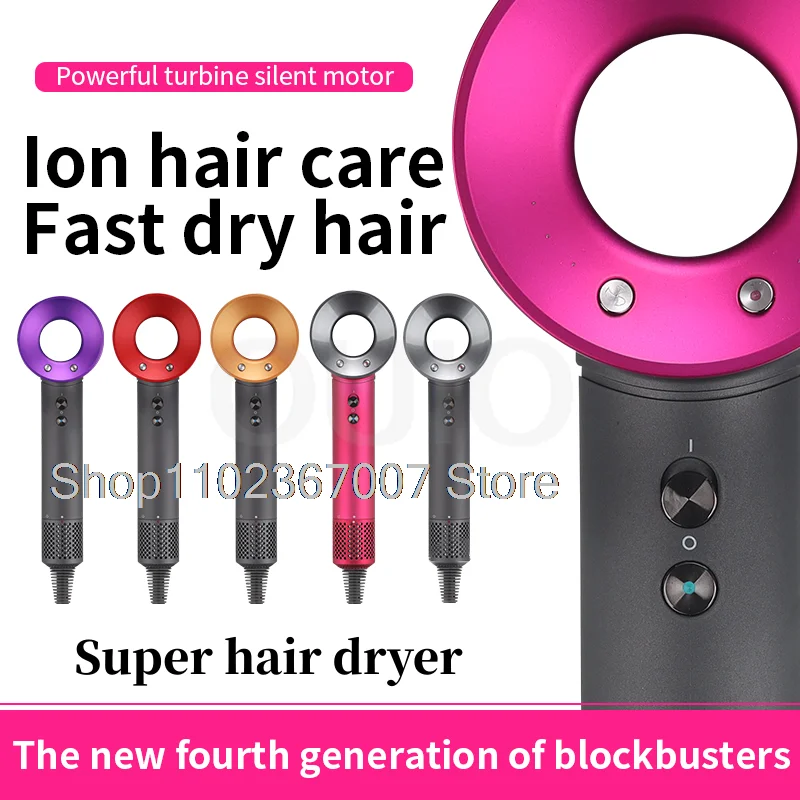 

Super Leafless Hair Dryers Professional Blow Dryer For Home Appliance Negative Ionic Blow Hair Dryer With Salon Style Style Tool
