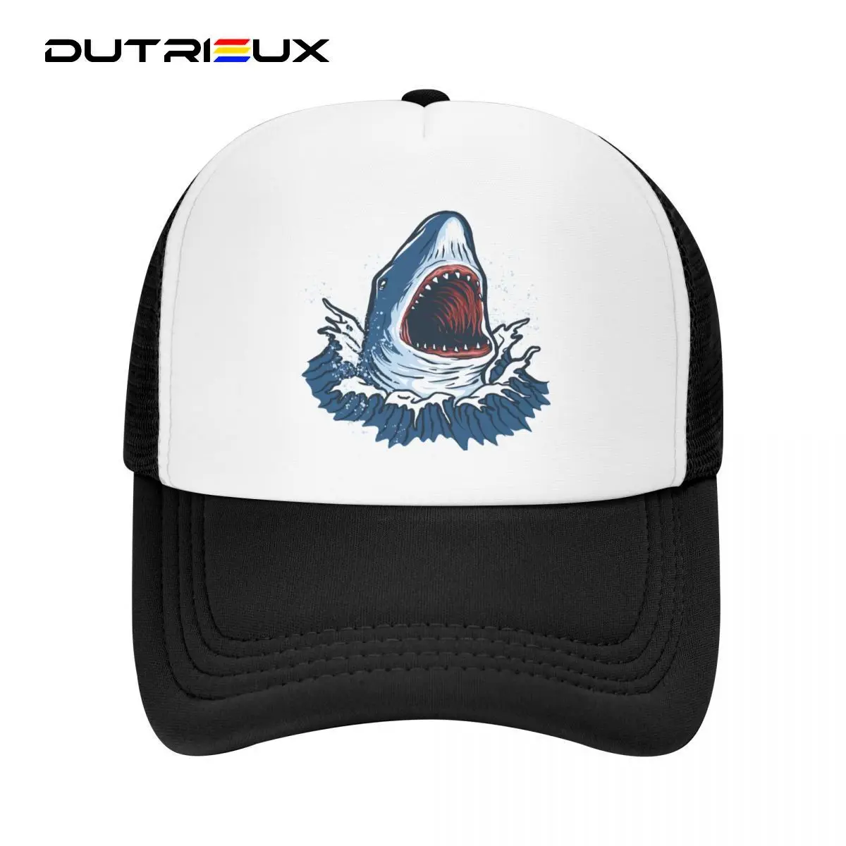 

DUTRIEUX Custom Animal Shark Baseball Cap Outdoor Women Men's Adjustable Trucker Hat Spring Snapback Caps