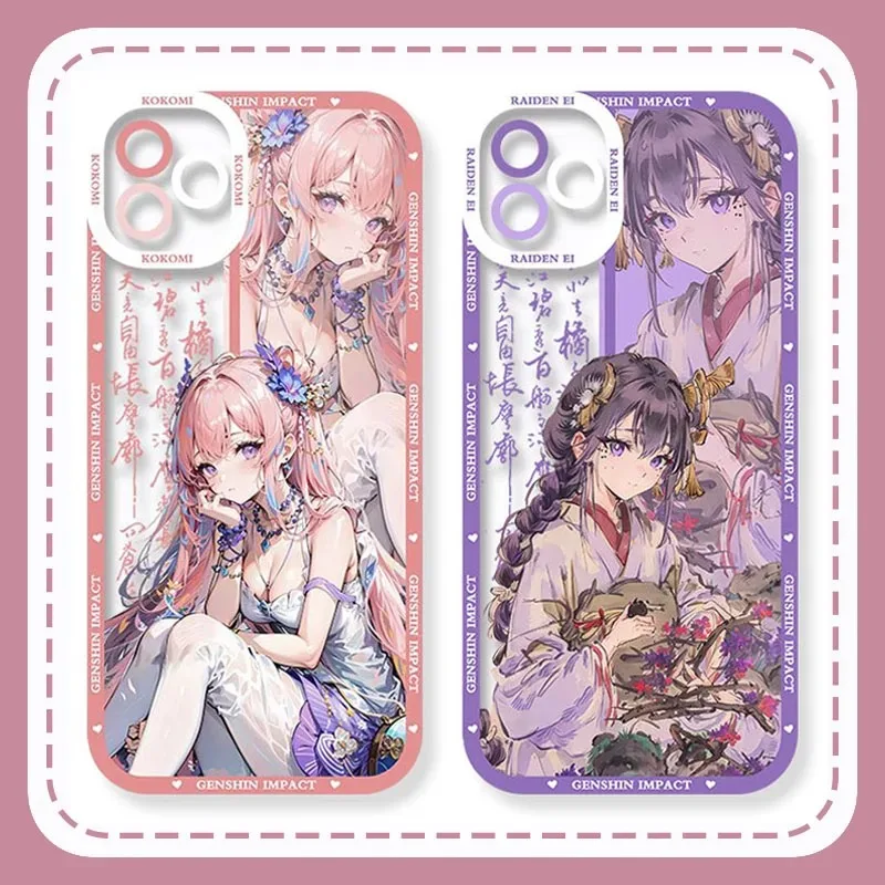 Чехол для Xiaomi 13T 12T 11T 10T 14 13 12 11 Lite 5G NE POCO F6 X6 Pro X3 NFC X5 X4 GT F3 F4 F5 M6 M5S C65 Anime Genshin Impact