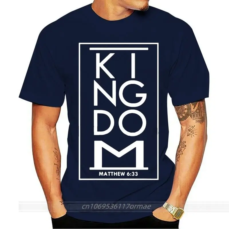 

Men tshirt Matthew 633 Kingdom Bible Scripture Verse Christian Gift T Shirt Printed T-Shirt tees top