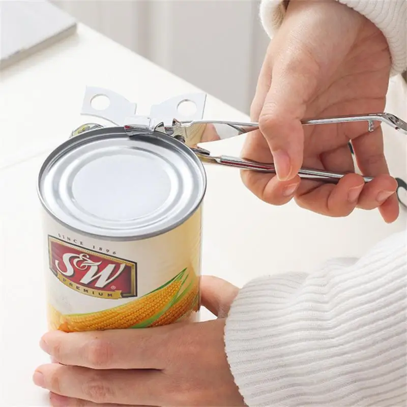 

Stainless Steel Cans Opener Kitchen Tools Professional Handheld Manual Butterfly Jar Tin Can Opener Side Cut Manual Jar Opener