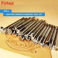 diy leather carving tools handmade seal sculpture rotary carving knife metal leather processing saddle stamping craft tool set