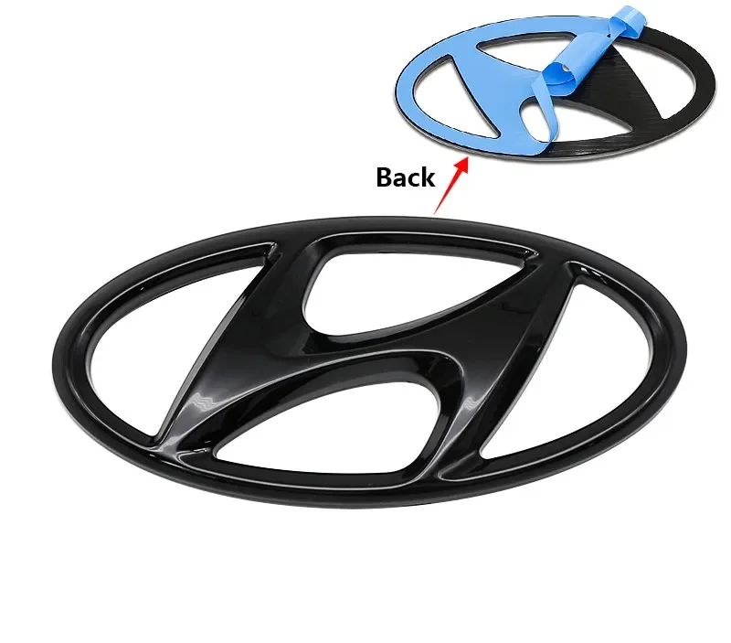 

ABS Hyundai автомобильный логотип передняя решетка декоративная наклейка аксессуары для Tucson I40 ix25 ix35 fe Sonata эмблема Accent Elantra Santa