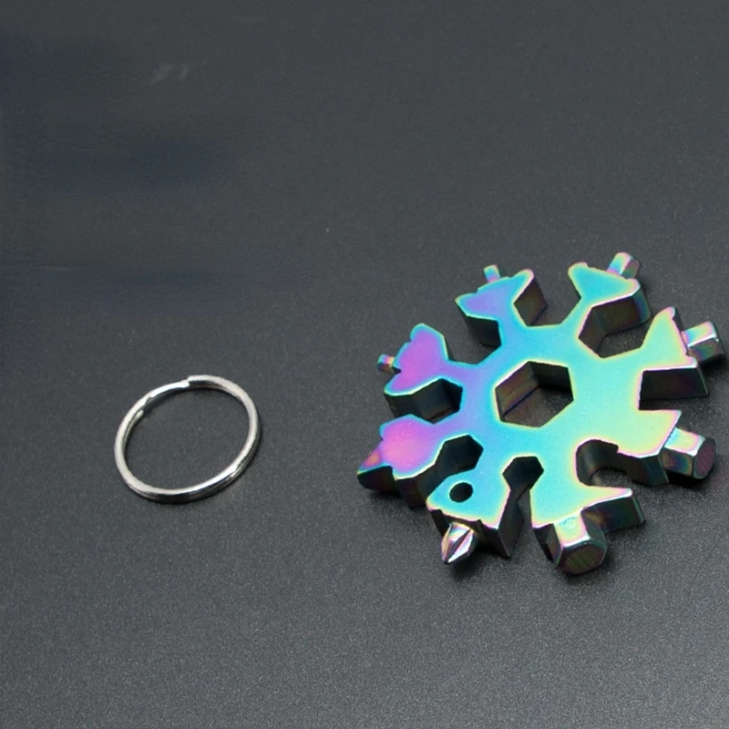 

New Multi-Tool Portable Pocket Snowflake Wrench Ratchet Combination Metric Socket Wrench Nut Festival Gift For Repair Tool