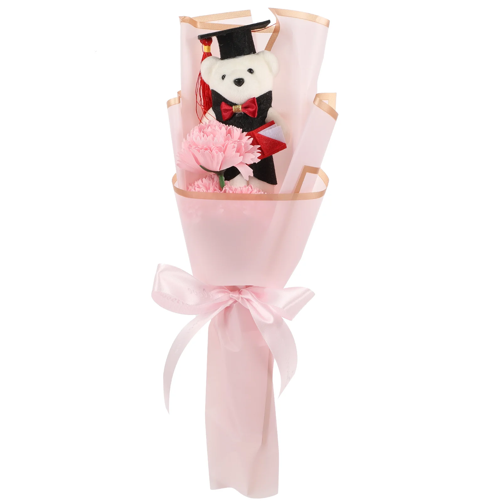 

Dr. Bear Bouquet Present Graduation Flower Banquet Creative Gifts Graduates Accessories