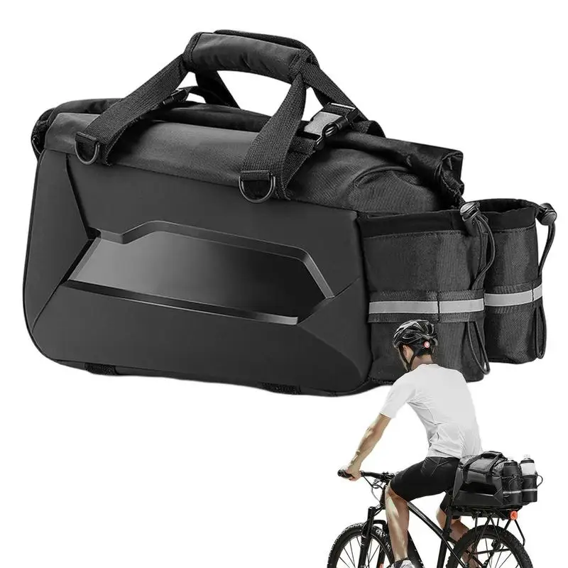 

Bicycle Rear Seat Panniers Bicycle Bag Bike Pannier Rear Seat Cargo Bag Foldable 25L Bike Saddle Bag For Bicycle Scooter Road