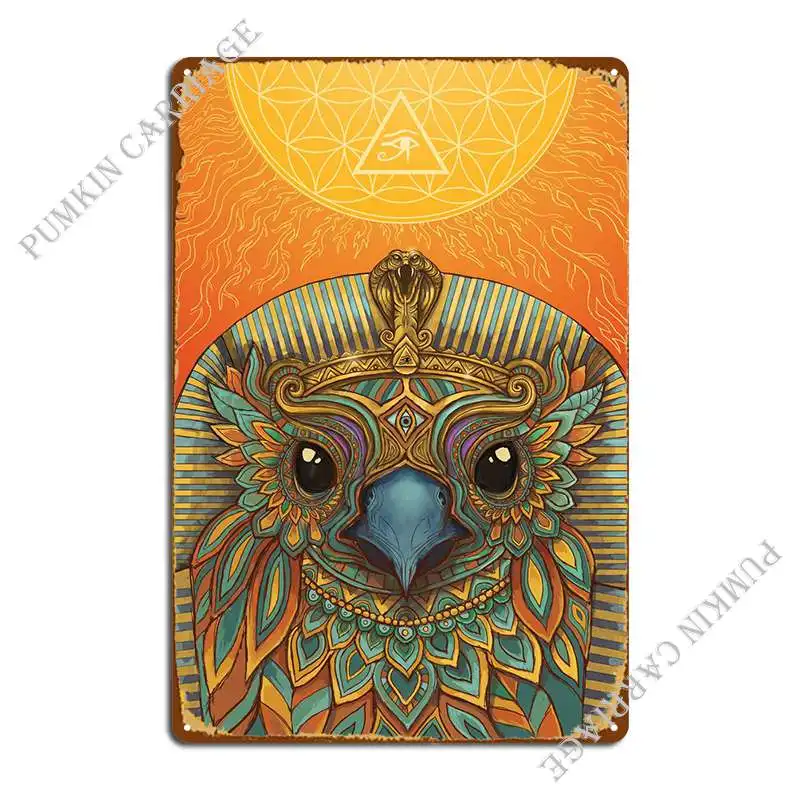 

Декоративный винтажный металлический плакат Horus