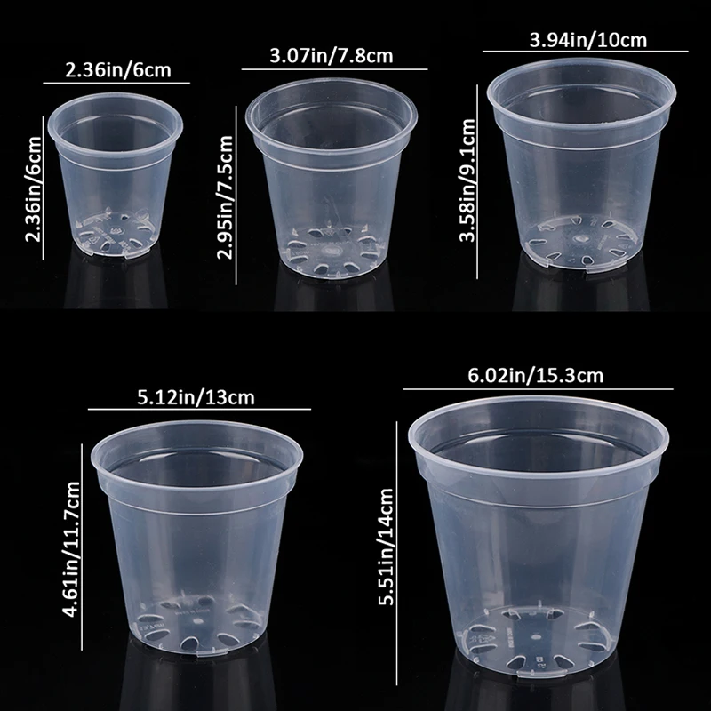 Прозрачный Круглый Горшок Для Орхидеи Посадки 1 Шт. Корпора Markii Значительноpresa네