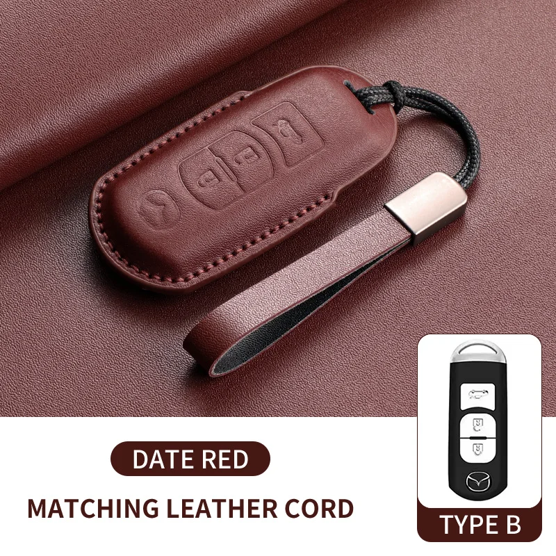 

Чехол для автомобильного ключа из натуральной кожи, полный чехол для Mazda 2 3 5 6 GH GJ Axela Atenza CX-5 CX5 CX-3 CX-7 CX8 CX-9 Корпус ключа