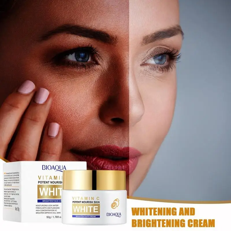 

Vitamin C Face Cream Remove Dark Spot Whitening Freckles Remover Moisturizing Anti-Aging Anti Wrinkle Firming Skin Care Cosmetic
