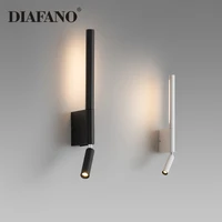 modern simple linear tube led wall lamp up down nordic living room background bedroom bedside lamp hotel corridor led wall light
