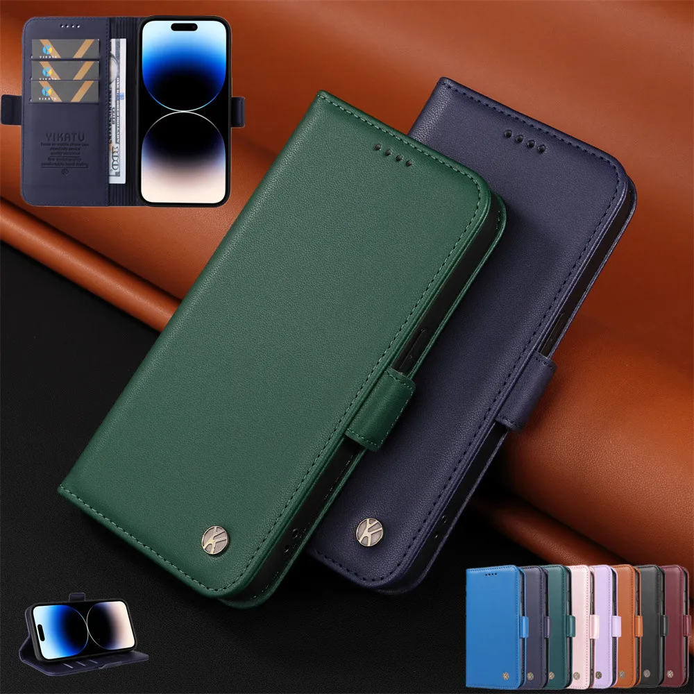 

Luruxy Classic Leather Case for Samsung Galaxy S23 Ultra S22 Plus S21 S20 FE S10 S9 Note 20 10 Wallet Flip Card Slot Stand Cover
