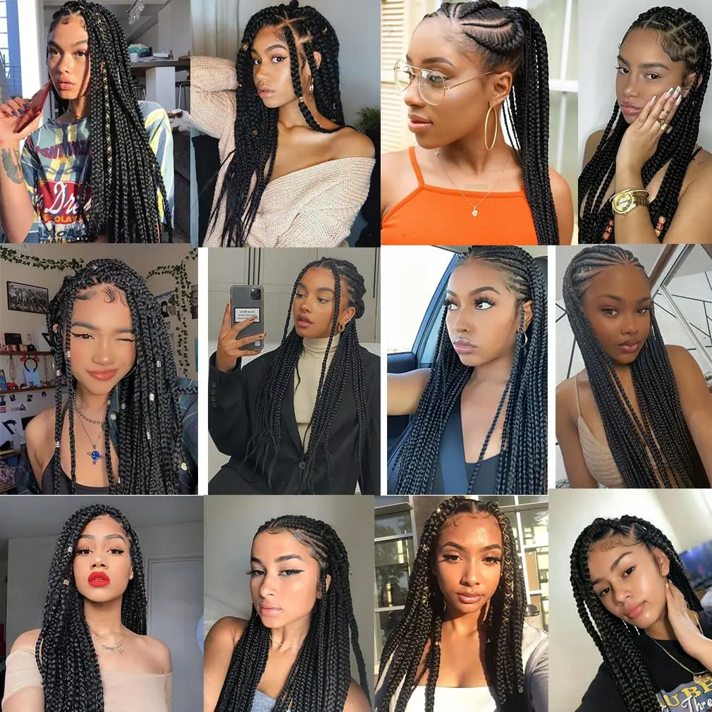 100% Kanekalon X-давление Премиум оригинальные ультра плетеные удлинители волос для