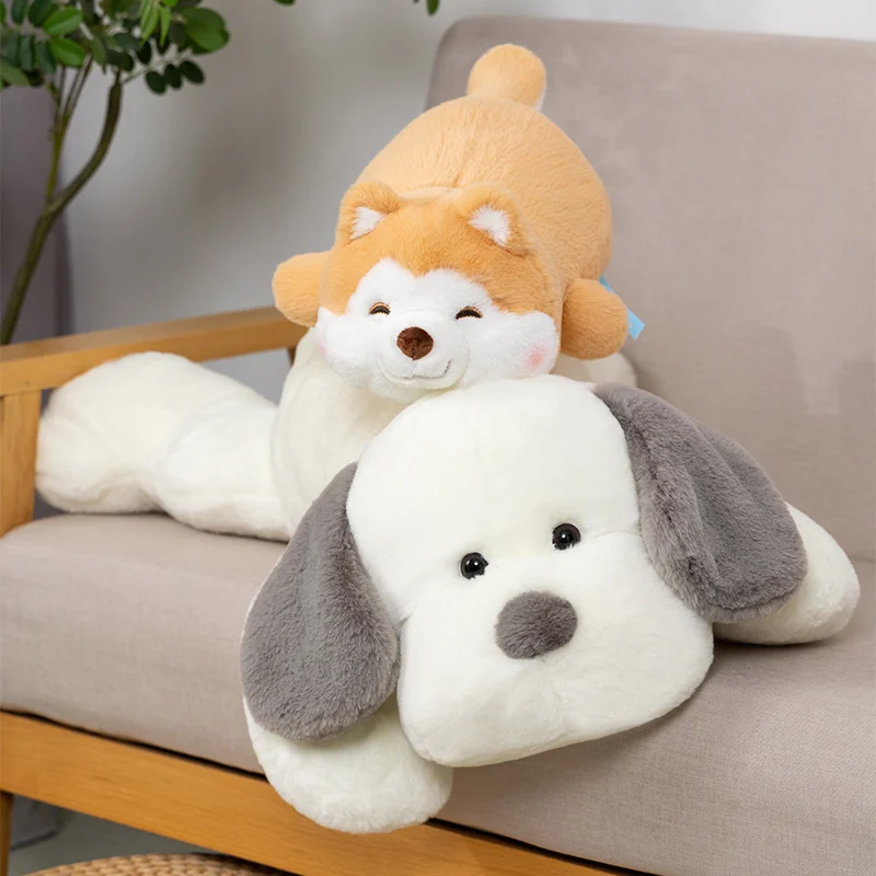 

Lovely Shiba Inu Husky Plush Toy Stuffed Lying Dog Soft Animal Pillow Sofa Cushion Appease Doll Toys for Kids Girl Birthday Gift