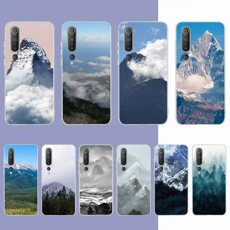 

Mountain Peak Forest Phone Case for Samsung S21 A10 for Redmi Note 7 9 for Huawei P30Pro Honor 8X 10i cover