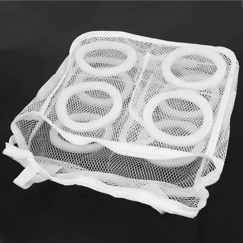 

3X Hanging Dry Sneaker Mesh Laundry Bags Shoes Protect Wash Machine Home Storage Organizer Supplies Gear Stuff Product