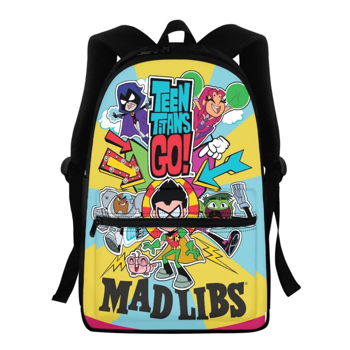 

FORUDESIGNS Cartoon Schoolbags High School Students School Bag Waterproof Teen Titans Go Design Backpacks Popular Rucksack