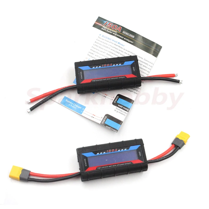 

150A Aircraft Model Power Meter Analyzer Current Power Meter with LCD Backlight function For RC Model Tester Drones Accessories