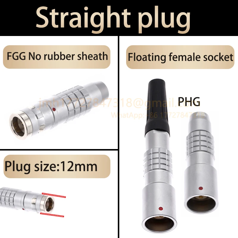 Фото Авиационный разъем 1K FGG FHG EGG HGG PHG, 2, 3, 4, 5, 6, 7, 8, 10, 12, 14, 16-контактный, IP68, уличный, водонепроницаемый, с самозащелкивающимся механизмом Push-Pull №3