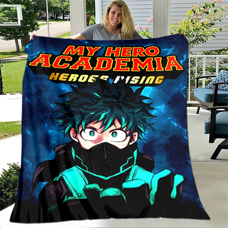 

My Hero Anime Soft Plush Sofa Bed Throwing Cartoon Picnic Blankets Modern Flannel Blanket Cover Gedruckt Bettdecke Geschenk