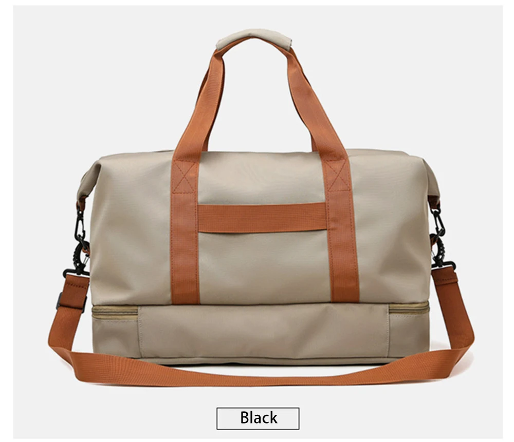 Cross Travel Bags For Women Large Capacity Storage Bag Waterproof Weekend Sac Voyage Femme Messenger Dry And Wet Separation Bags