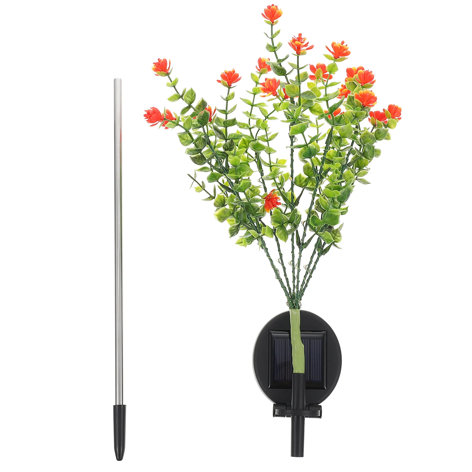 

Solar Eucalyptus Lawn Flower Shaped Light Ornament Outdoor Adornment Decorative LED Ground Inserting Lamp