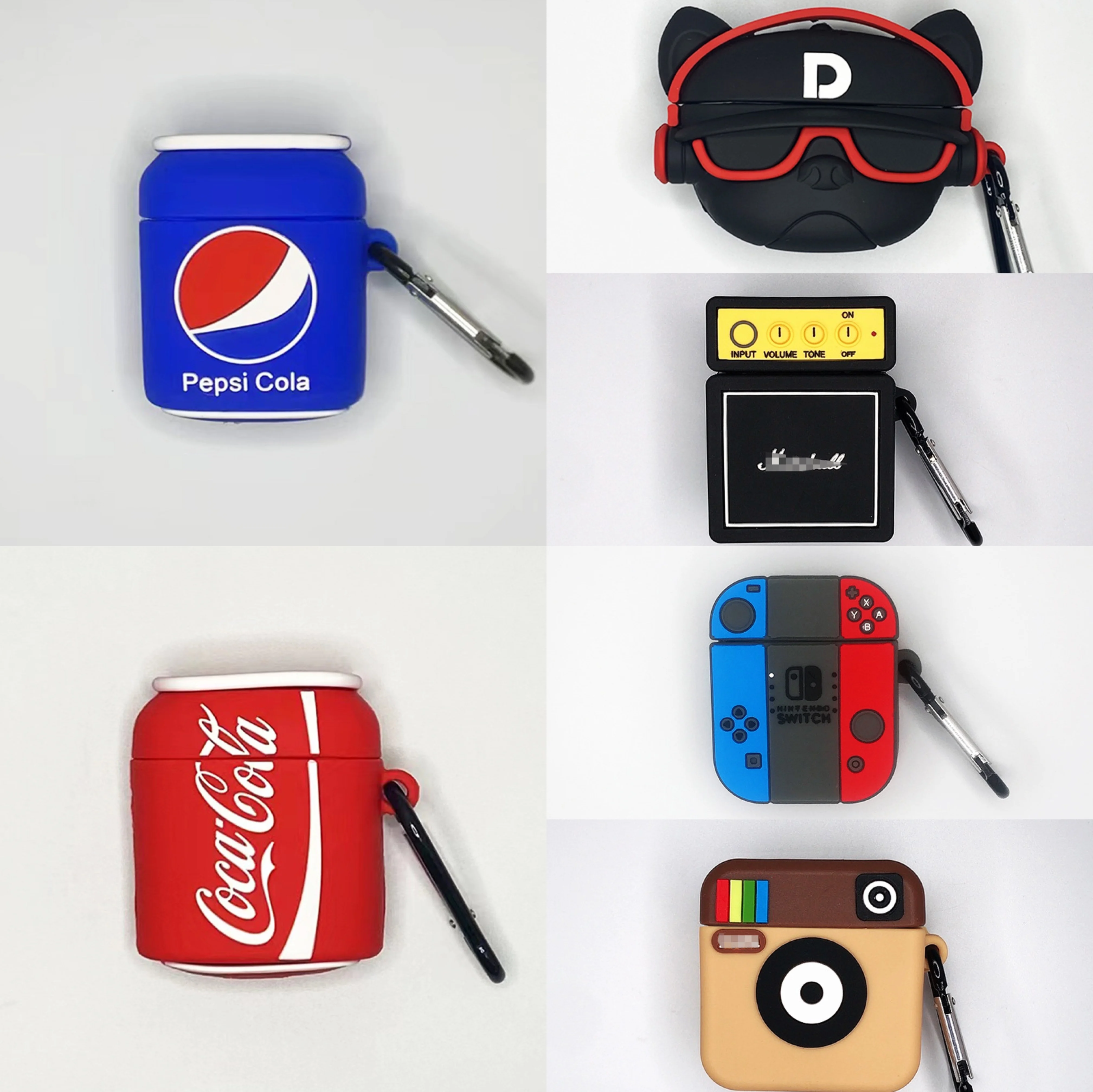 

Cover for Apple Airpods 2 Generation Case Wireless Earphone Protective Cover with Hang Buckle for Air Pods 1 2 Cover Accessories