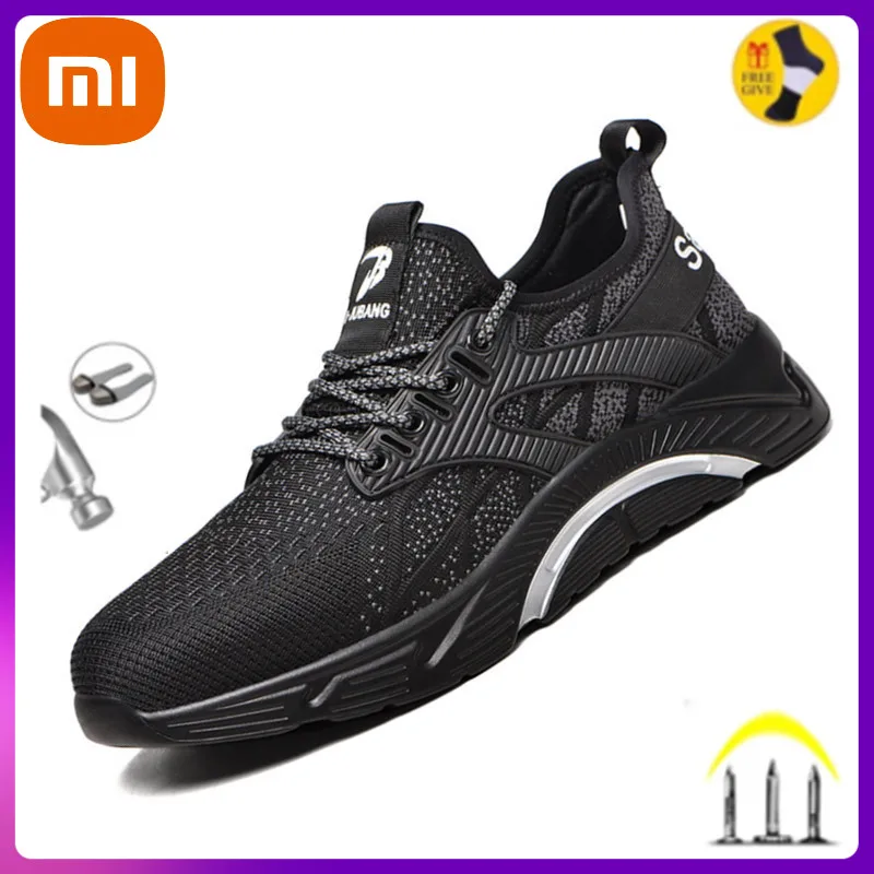

Xiaomi Safety Work Shoes Construction Men Outdoor Steel Toe Cap Shoes Men Puncture Proof High Quality Lightweight Safety Boots