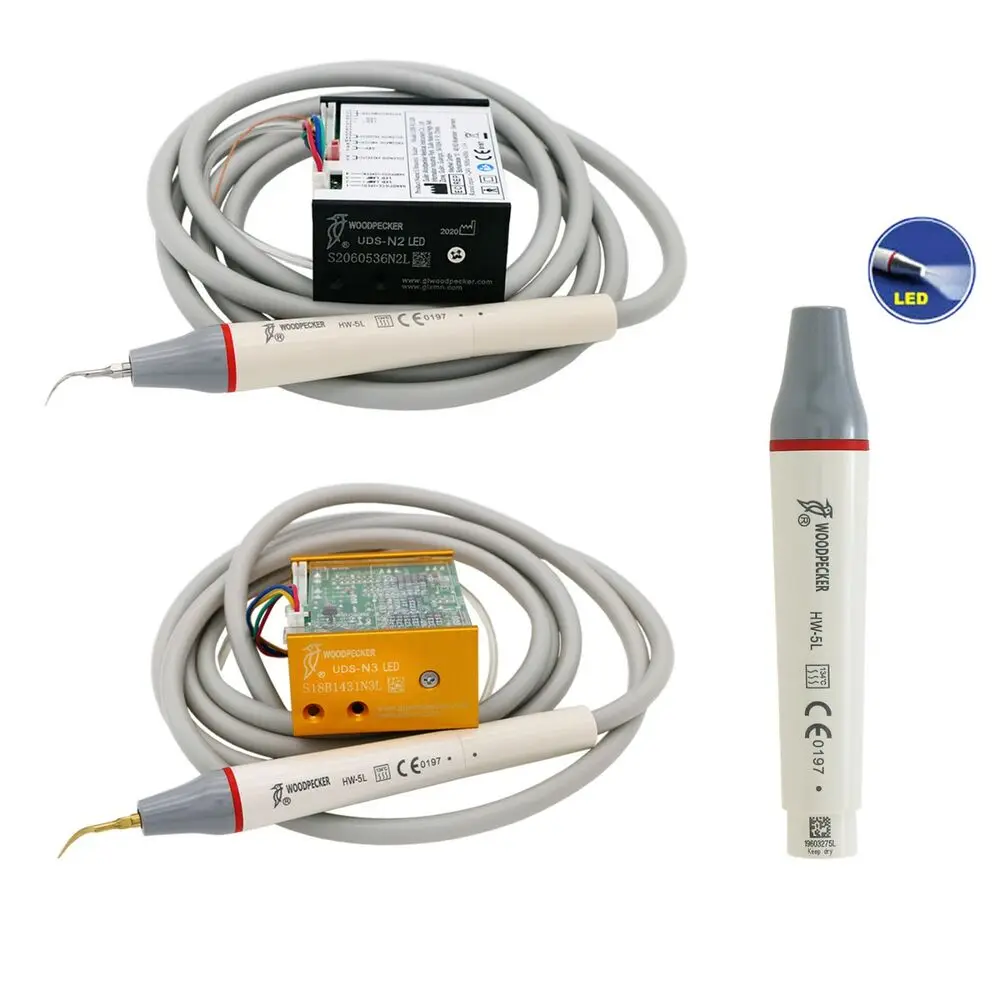 Woodpecker Dental Ultrasonic Piezo Scaler Built-in UDS-N2/3 LED Handpiece HW-5L EMS