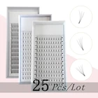 Акция оптовая продажа 25 лотков дешевые ресницы 0,07 0,10 3D4D5D готовые вентиляторы для наращивания 3D русские объемные завитые толстые ресницы