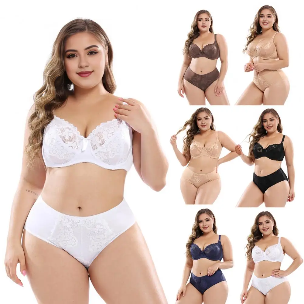 Комплект женского нижнего белья кружевной бюстгальтер пуш-ап с регулируемыми