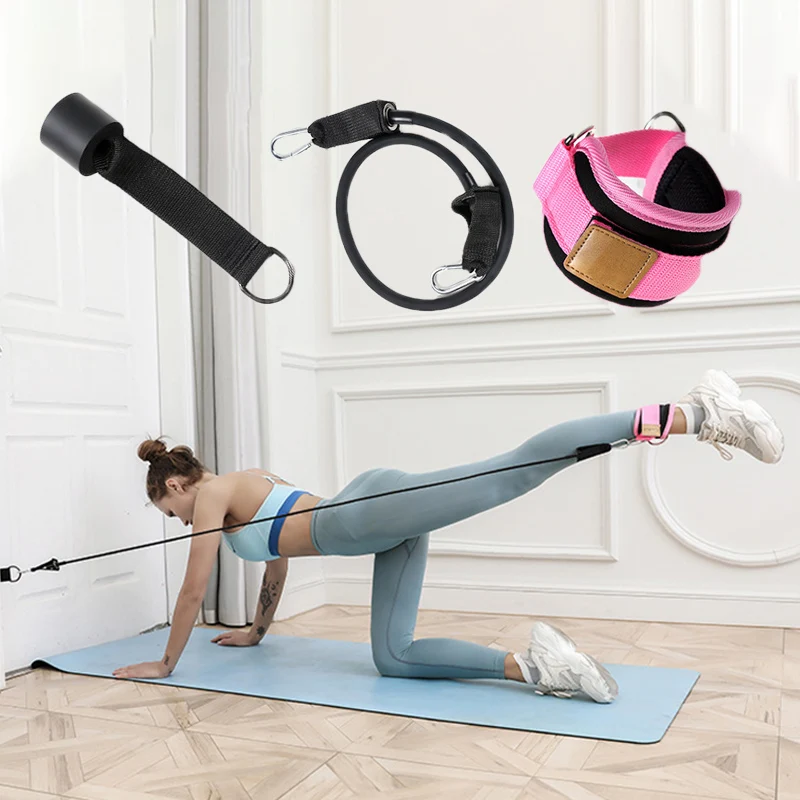 

Эспандеры с ремешком с пряжкой для лодыжки-эластичные ленты для фитнеса для похудения для йоги, бодибилдинга и упражнений для домашнего спортзала