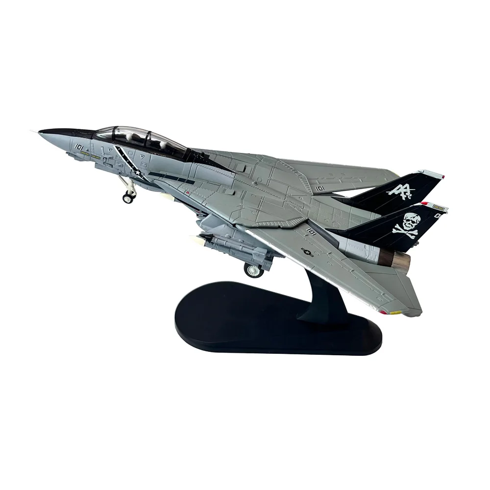 Масштаб 1/100 ВМС США Grumman F14 F-14B Jolly Rogers VF-103 Истребитель Металлическая игрушка Литая