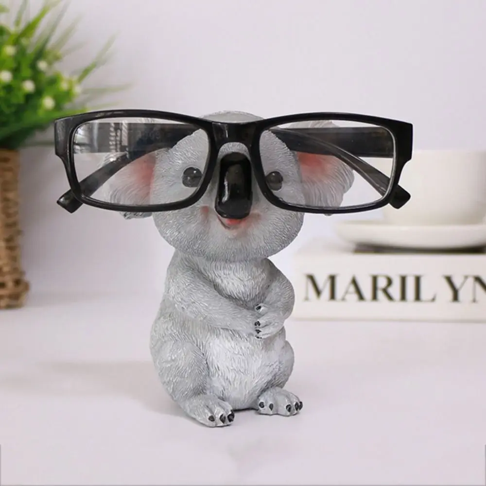 

Koala eye realm frame creative gift ornament animal eyeglass holder pen holder pen insert animal resin crafts ornament