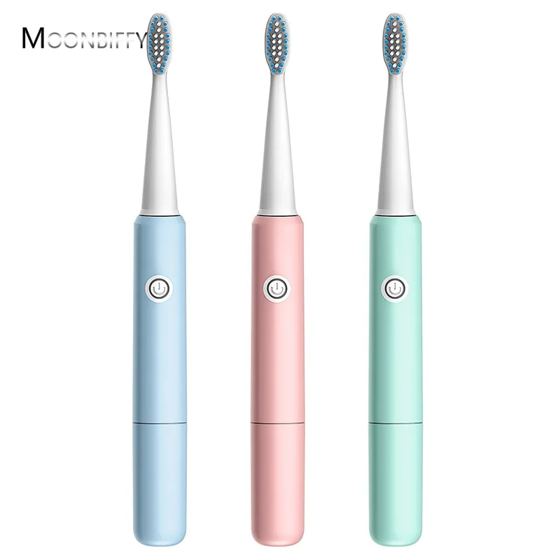 

Sonic Electric Toothbrush Men And Women Adult Household Non-Rechargeable Soft Bristle Fully Automatic Waterproof Couples Sonic T