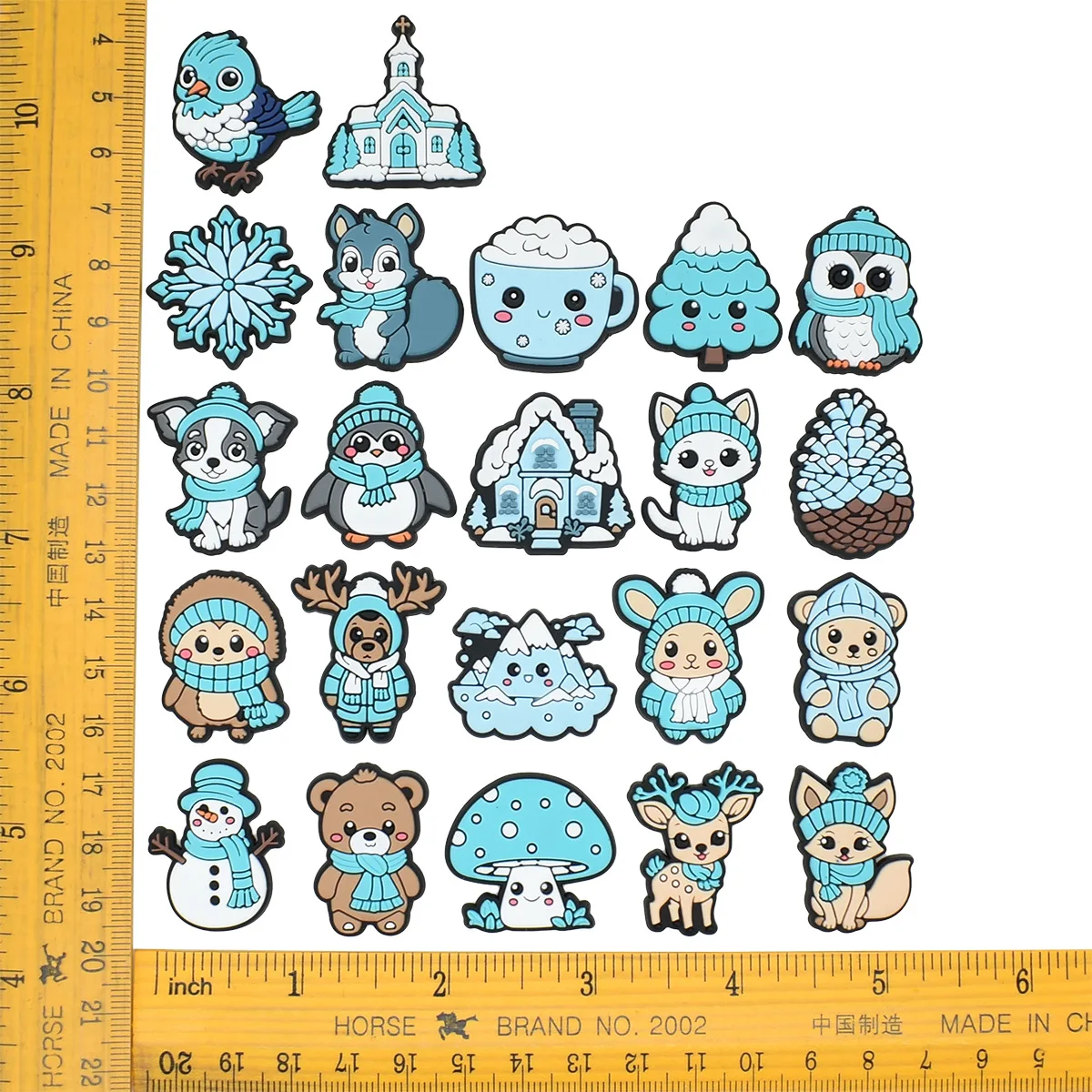 Зимняя обувь со льдом и снегом подвески украшения для Crocs аксессуары булавок