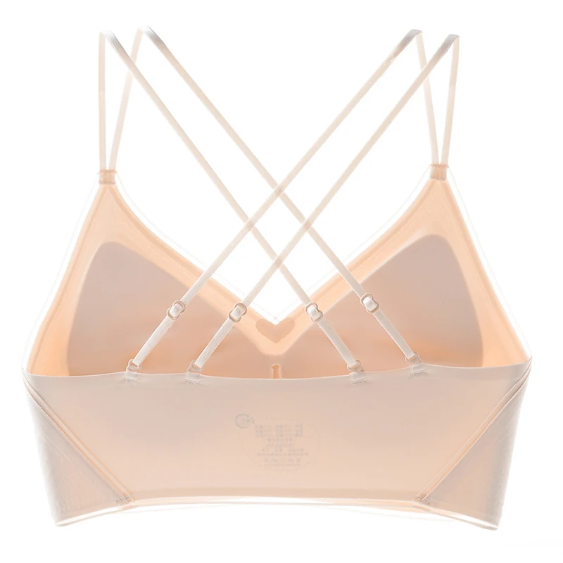 Tea Polyphenol Maintenance Traceless Sexy Women Underwear Gathered Collection Breast Adjustable Straps No Steel Ring Women Bra