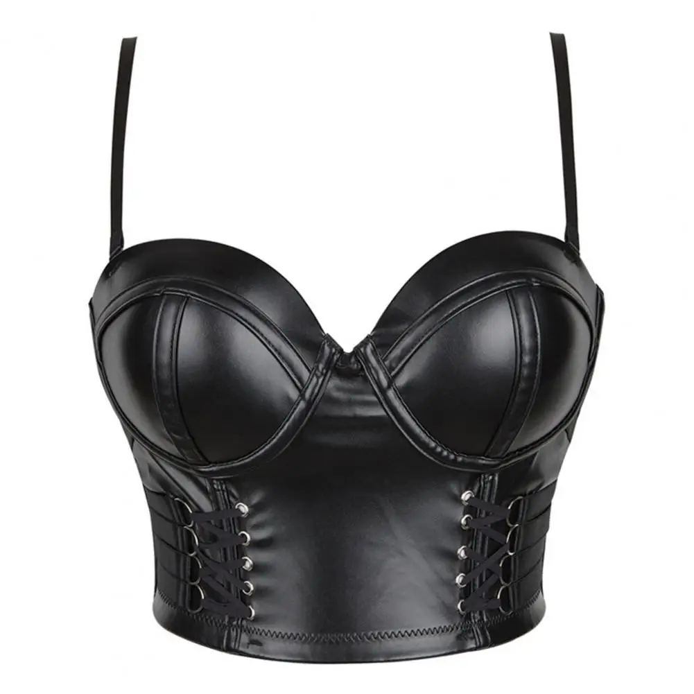 

Trendy Women Bra Top Back Closure Women Underwear Adjustable Straps Low-cut Backless Women Shapewear Top Solid Color