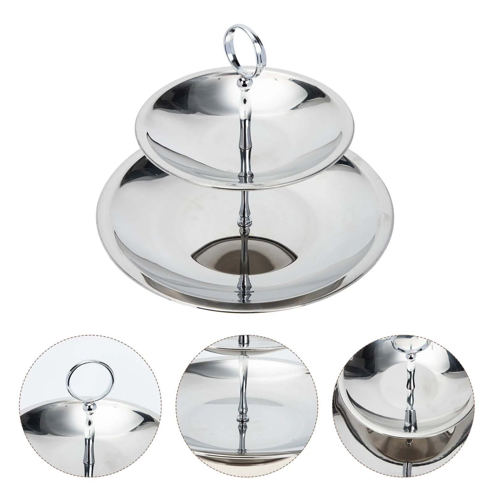 

Stand Cupcake Serving Tray Dessert Display Tier Cake Table Desert Set Tiered Tower Party Fruit Stands Stainless Tea Decorations