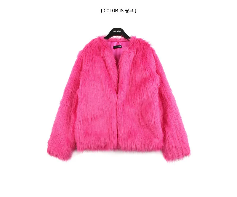 Women's Fur Jacket Autumn and Winter Faux Fur Coat Fur Imitation Fox Fur Coat for Women Faux Fur Coat