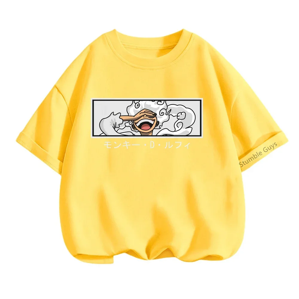 Детская одежда из аниме Луффи экипировка 5 футболка для косплея Футболка