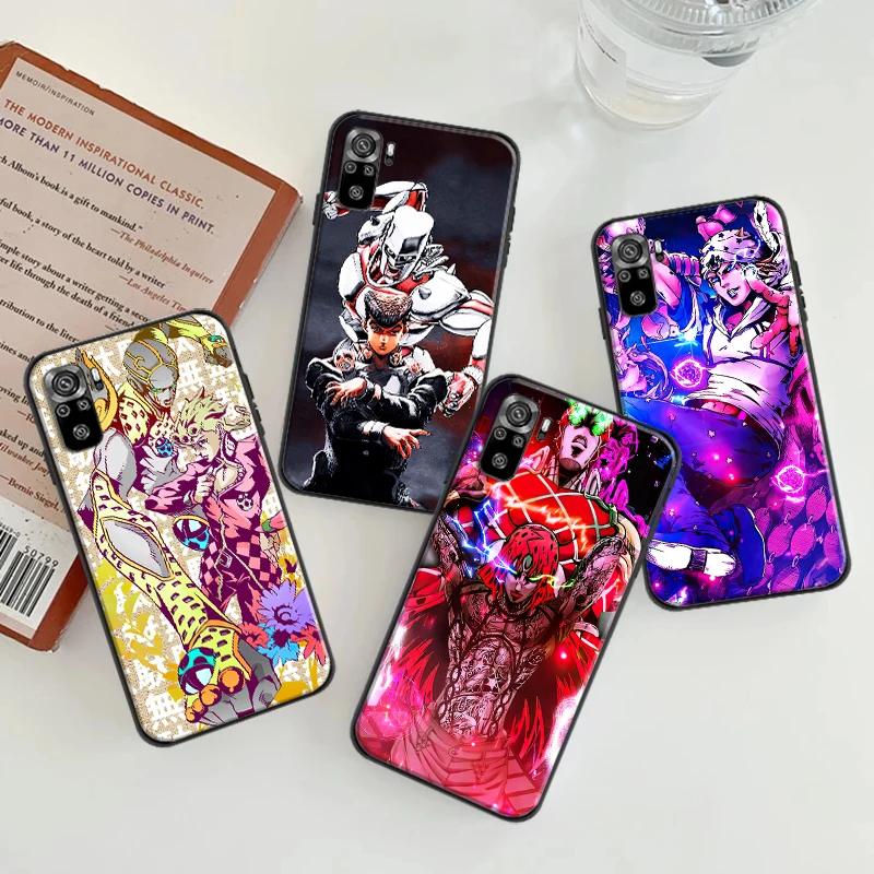 

JOJO’S BIZARRE ADVENTURE OVER HEAVEN Phone Case For Xiaomi Redmi 9 9i 9AT 9T 9A 9C 10X 4G 5G Note 10 10S Silcone Black Cover