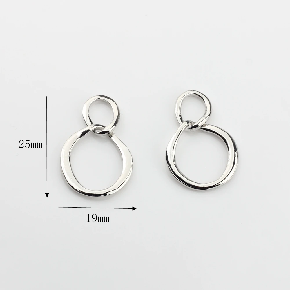 Подвеска из цинкового сплава геометрический полый Шарм-соединитель 6 шт./лот для