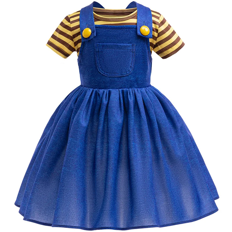 2024 Ковбойский Костюм На Хэллоуин Для Девочек Популярное Платье С Миньонами Наряд