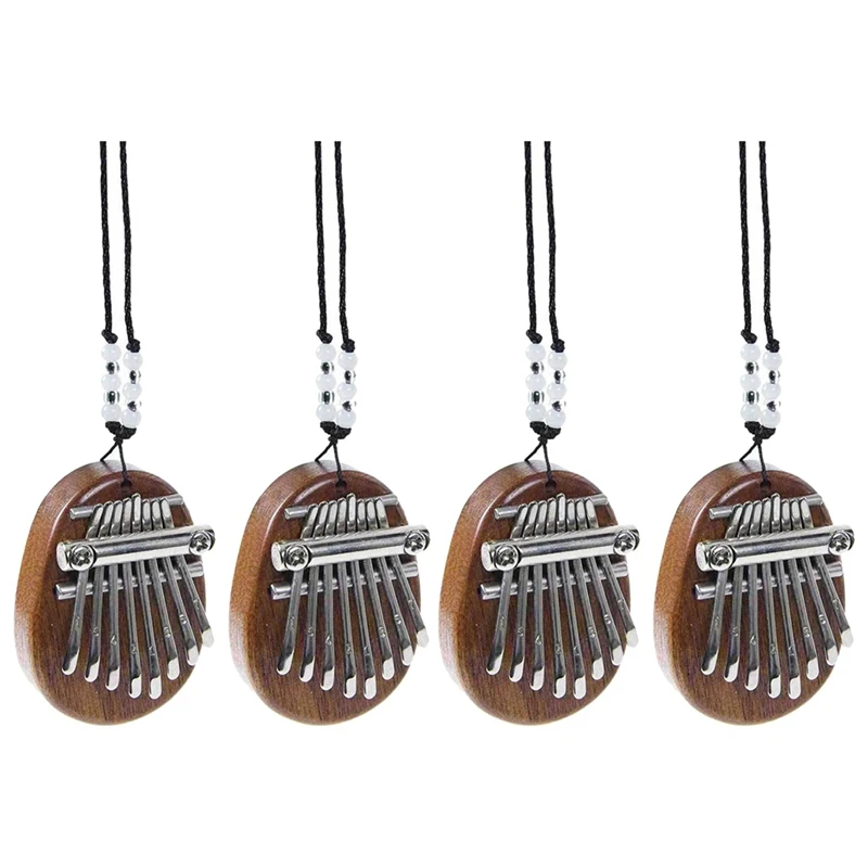 

4X Mini Kalimba 8 Keys Thumb Piano Great Sound Finger Keyboard Musical Instrument
