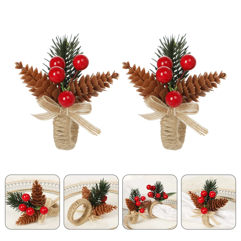 

2Pcs Dinner Napkin Rings Rustic Napkin Rings Vintage Napkin Rings Napkin Holder Rings Leaf Napkin Rings Holiday Napkin Rings