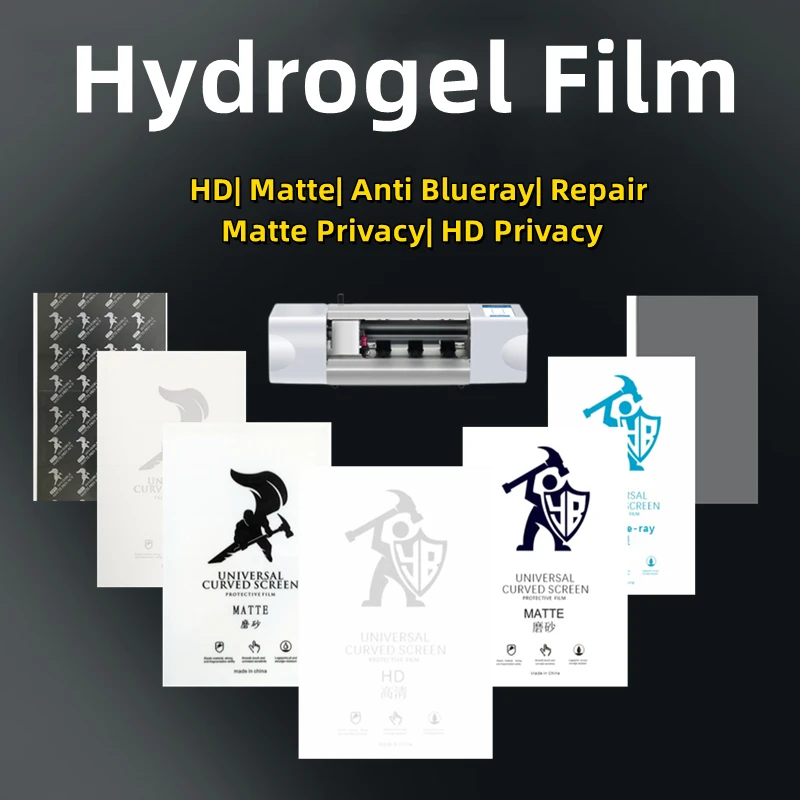 

50pcs HD Hydrogel Film For All Phone Protecting Film Cutting Machine Matte/Anti Blue-Ray/UV/Privacy TPU LCD Screen Protector