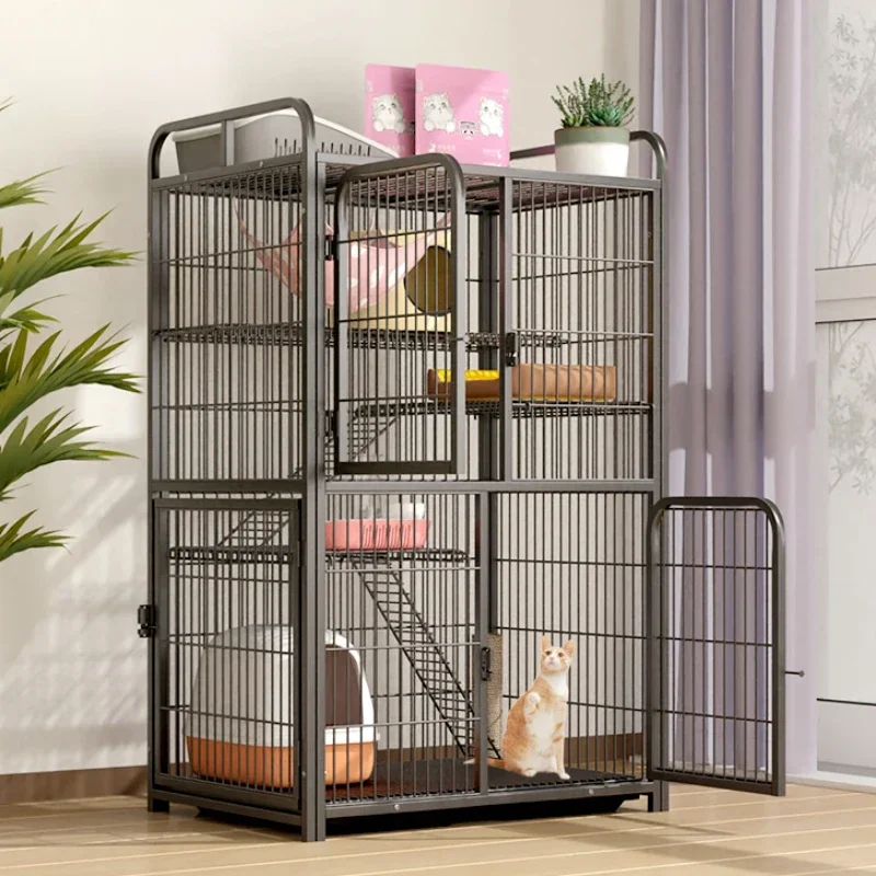 Многофункциональная бытовая клетка для кошек четырехэтажная роскошная вилла