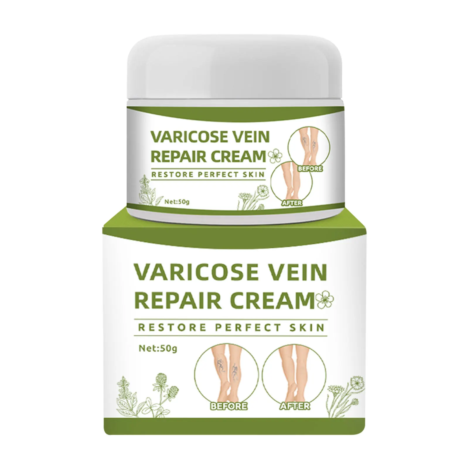

50ml Leg Massage Cream Ointment Remove Red Blood Streaks Angiitis Plaster Vasculitis Phlebitis Spider Cream Tightens The Skin