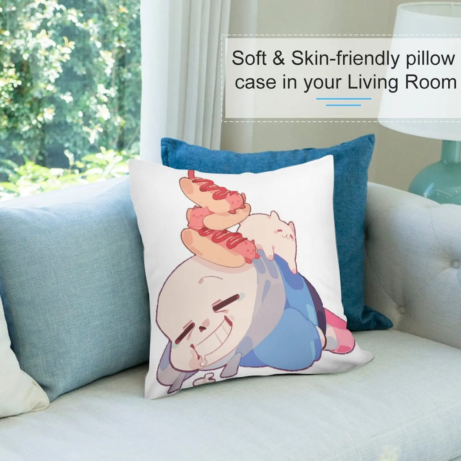 Наволочки для диванных подушек с изображением котов гостиной